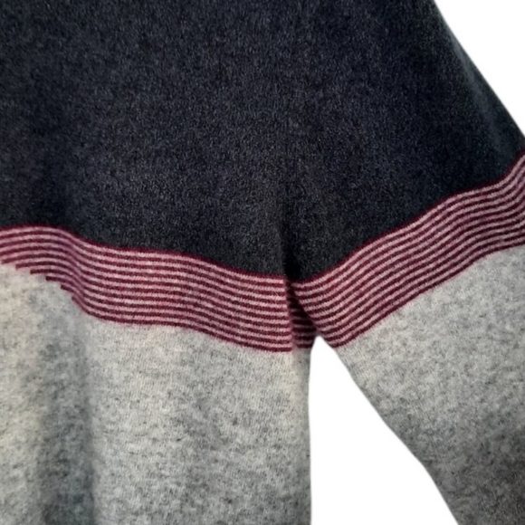 C 89MEN Cashmere Sweater Gray Stripped - Picture 4 of 9